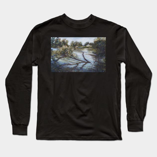 Flooding on Queenscliff Lagoon Long Sleeve T-Shirt by Terrimad